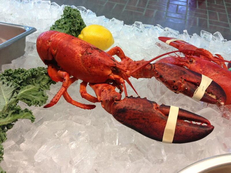 Lobster on bed of ice